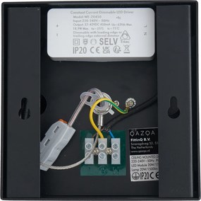 Spot modern negru montat la suprafață, cu LED inclus, cu dimmer - Dionysos