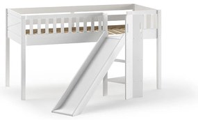 SCOTT PAT SEMI-INALT H115CM CU GLISIERĂ 90 X 200 CM ALB