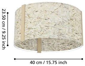 Plafonieră Eglo 390322 HONTONGAS 1xE27/25W/230V bej