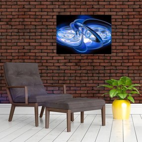 Tabloul abstract albastru (70x50 cm)