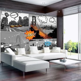 Fototapet - Orașe  din comics (152,5x104 cm)