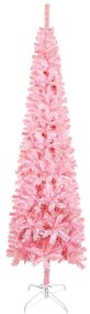 Brad de Craciun artificial subtire, roz, 210 cm 1, Roz, 210 cm