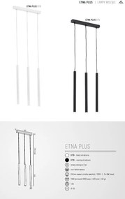Lustra cu 3 pendule design minimalist Etna plus negru