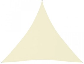 Pânză parasolar, crem, 6x6x6 m, țesătură oxford, triunghiular