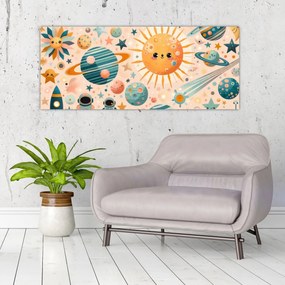 Tablou - Fragmente din spațiu (120x50 cm)