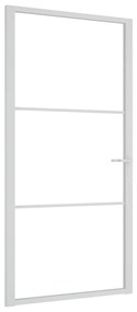 Usa de interior, 102,5x201,5 cm, alb, sticla ESG si aluminiu 1, white and transparent, 102.5 x 201.5 cm, 2 Bare orizontale