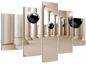 Tablou - Minge între stâlpi (150x105 cm)