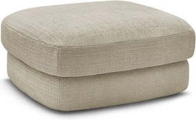 Taburet bej cu tapițerie din chenille Leonore – Bobochic Paris