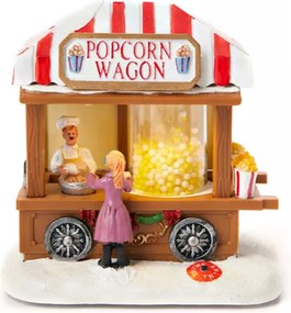 Decor Craciun Toneta cu lumina LED POPCORN, 15cm