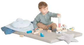 Saltea de joacă pentru copii bej 78x100 cm Greyish gesteppt – Roba