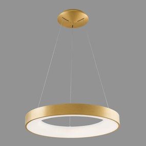 Lustra moderna aurie rotunda cu led Giulia d60 3000k