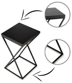 Suport pentru flori LOFT 40x24 cm negru