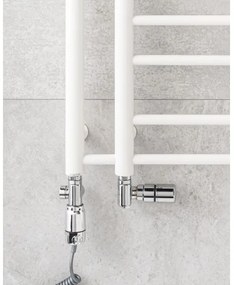 P.M.H. T2W - Radiator de baie tip scară THEIA, 352W, 154 cm, montaj pe partea dreaptă, alb