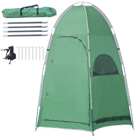 Outsunny Cort Dus Vestiar Intimitate Adăpost Portabil Exterior Camping Plajă Geantă Transport Verde | Aosom Romania