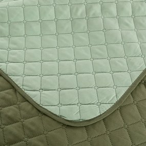 Cuvertura de pat MICROVELLE, verde Dimensiune: 220 x 240 cm