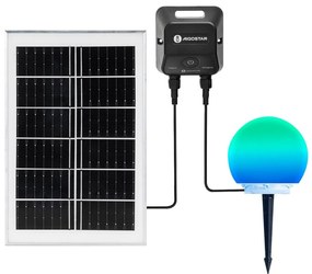 Aigostar Lampă LED RGB MESH reglabilă pentru exterior 20W/3,7V 4000mAh 2700-6500K IP65 Ø 15 cm