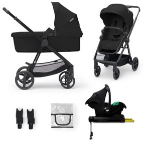 KINDERKRAFT NEWLY Classic 4în1 negru + scaun auto MINK PRO
