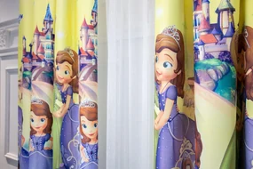 Set Complet Perdea + Draperie dormitor pentru copii Sofia - 400 cm