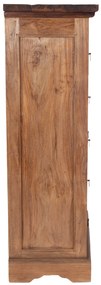 Vitrina din lemn de tec reciclat Seadrift 86x39x122 cm