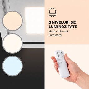 Klarstein Remy Brilliant Edition hotă insulă 90cm 845 m³/h EEK A LED sticlă