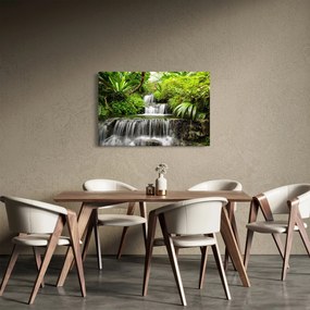 Tablou - Cascadă în pădurea tropicală (90x60 cm)