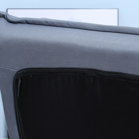 HOMCOM Fotoliu, rotativ, spătar rabatabil, aspect piele, cadru din oțel, gri, 62 x 70 x 95 cm | Aosom Romania