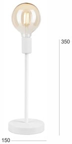 Lampă de masă ASTRID 1xE27/60W/230V alb
