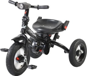 Tricicleta cu copertina detasabila NOVOKIDS™ Jockey Trike , Cu far luminos si melodii, Roti gonflabile din cauciuc, Pozitie somn, Pedale si maner