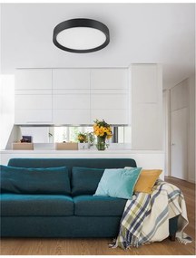 Lustra LED moderna design slim Luton negru NVL-9818452