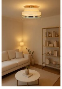 Plafonieră TAMI 1xE27/60W/230V bej/auriu