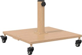 vidaXL Bază pentru umbrelă Lemn deschis 45 x 45 x 31,5 cm