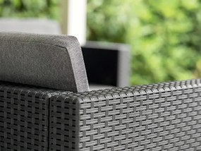 Set de mobilier de grădină de colț City Big cu 7 locuri, grafit