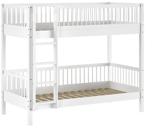 Set FORREST BEECH format dintr-un Pat copii supraetajat (90 x 200 cm) și un sertar.