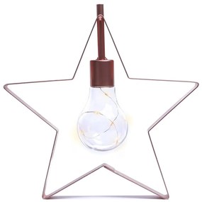 Decorațiune luminoasă cu LED în formă de stea DecoKing Star, înălțime 23 cm