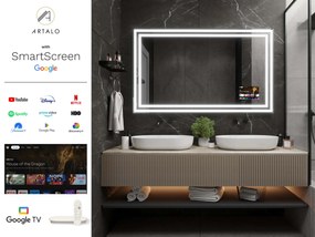 Oglindă LED cu ramă pentru baie M3