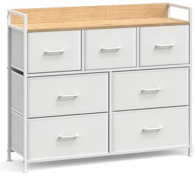 Comoda cu sertare FLEXIRO 98x85 cm, stejar/alb