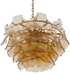 Candelabru LUX sticla champagne, Clarendon alama antic