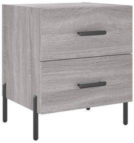 vidaXL Noptieră, gri sonoma, 40x35x47,5 cm, lemn compozit