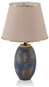 Lampă de masă RAMZES 1xE27/40W/230V crem/albastru