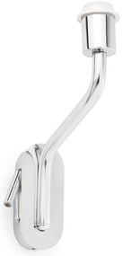 Aplica cu reader LED pe dreapta design elegant ETERNA crom/alb
