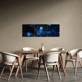 Tablou - Meduză (cu ceas) (90x30 cm)