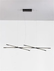Lustra LED suspendata design modern RACCIO negru