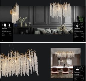 Lustra suspendata cristal design lux elegant BELLE 10L