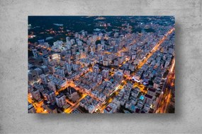 Tapet Premium Canvas - Orasul aglomerat la miezul noptii