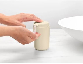 Dozator pentru sapun lichid Brabantia ReNew 1006264, 250 ml, Baza antiderapanta, Fara picurare, Bej