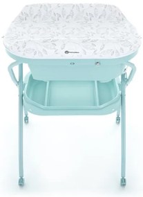 Masă de înfășat cu cădiță PETITE&MARS SPA 3 în 1 verde-mentă