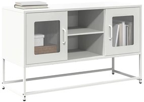 vidaXL Dulap TV, alb, 100,5x39x60,5 cm, oțel