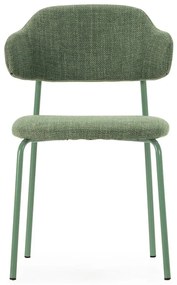 Scaune de dining verzi 4 buc. Adriel – Marckeric