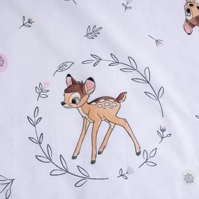 Lenjerie de pat pentru copii din bumbac pentru pătuț 100x135 cm Bambi "Beige" – Jerry Fabrics