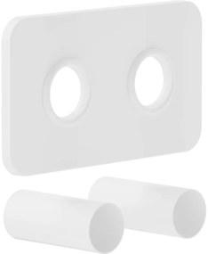 Mexen Uni-Term Set dublu de mascare pentru radiator, alb - W910-000-20